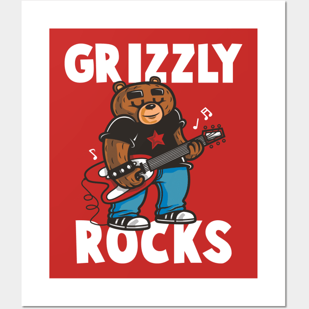 Grizzly Rocks Wall Art by krisren28